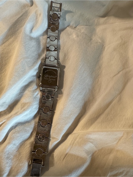 Vintage Retired Brighton Two Tone Gold/Silver Link Wristwatch - White Dial